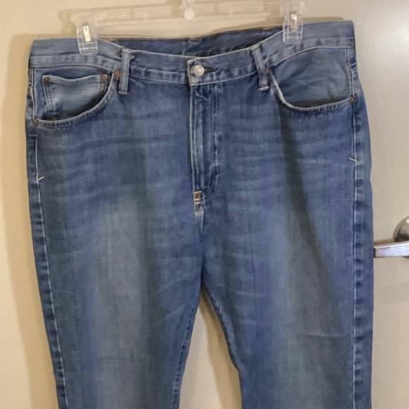 Polo Ralph Lauren Jeans 15941 Mens 38X30 Denim Vintage 67 Straight Distressed - Picture 1 of 15